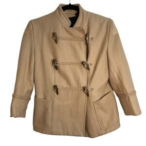 Troy Smith For D Toggle Tan Wool Peacoat